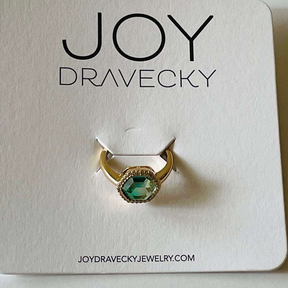 Joy Drasvecky Chloe Jade Gemstone Ring 6-8 - Picture 8 of 10